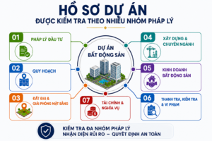 Hồ sơ dự án được kiểm tra theo nhiều nhóm pháp lý