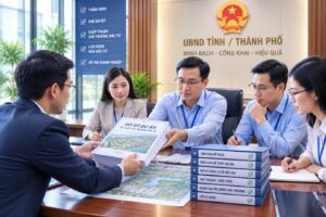 Thực hiện thủ tục chấp thuận chủ trương đầu tư dự án bất động sản theo quy định pháp luật, từ lập hồ sơ đến thẩm định và quyết định của cơ quan có thẩm quyền.