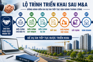 Lộ trình pháp lý sau M&A dự án bất động sản