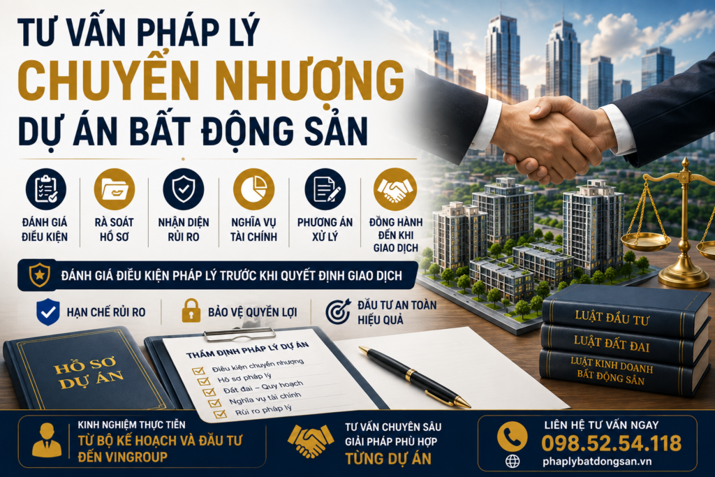 Điều kiện chuyển nhượng dự án bất động sản